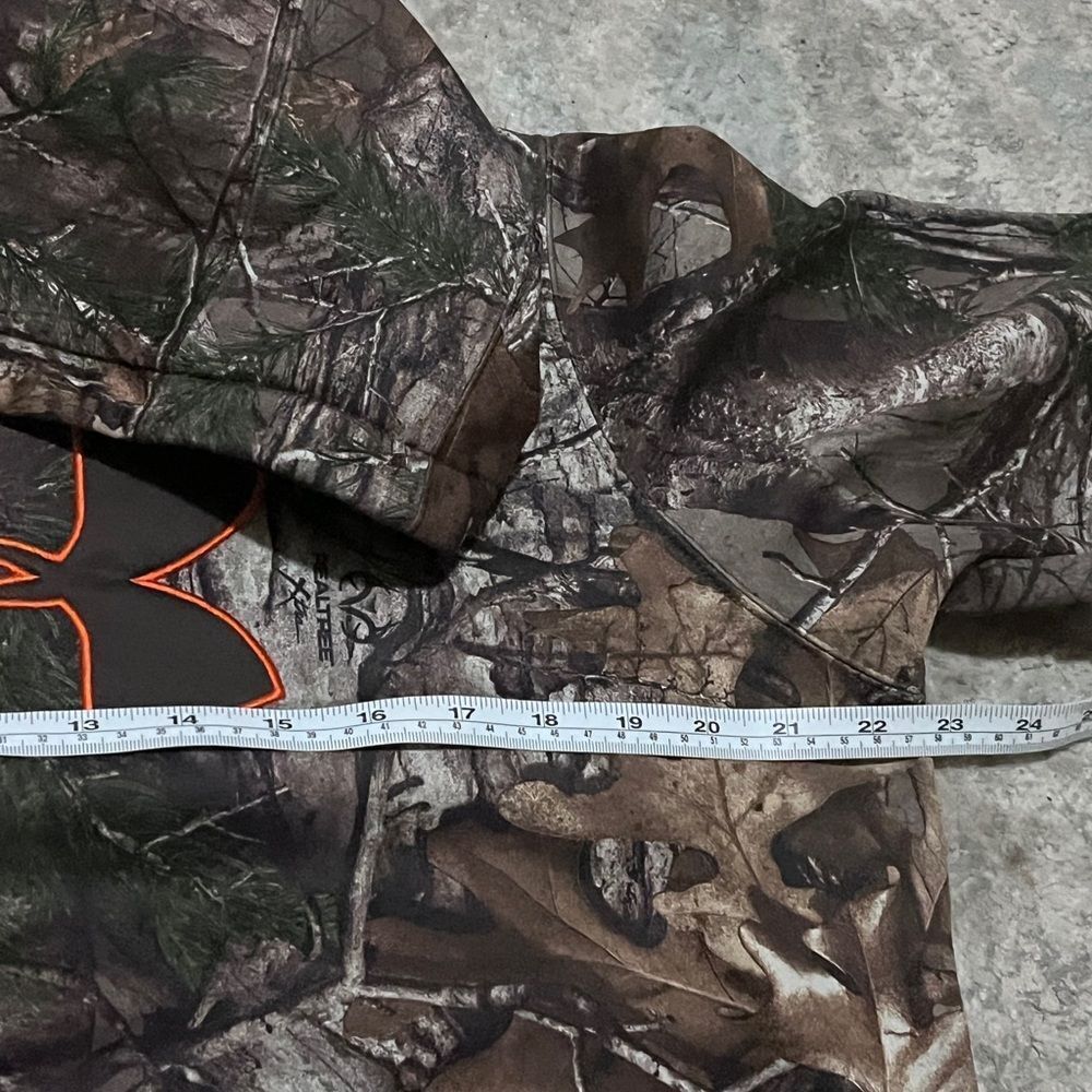Under Armour UA RealTree Camo Fleece Hoodie Coldgear Sz XL - Picture 6 of 7
